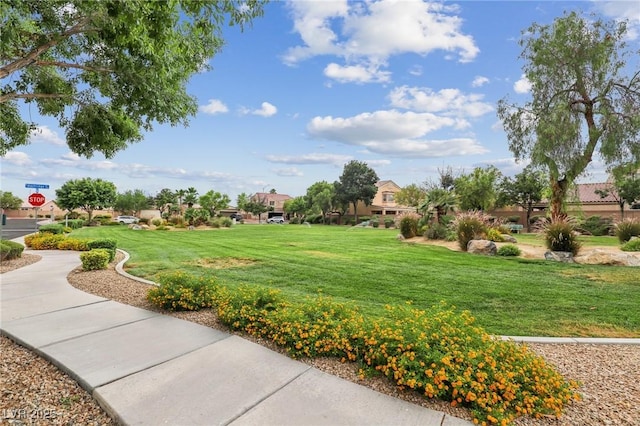 5541 Meridian Rain St, North Las Vegas, NV 89031 - view of home's community with a yard
