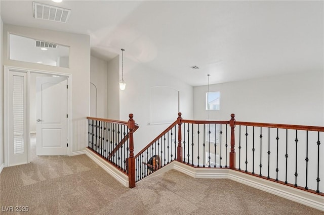 5541 Meridian Rain St, North Las Vegas, NV 89031 - hall featuring an upstairs landing and carpet