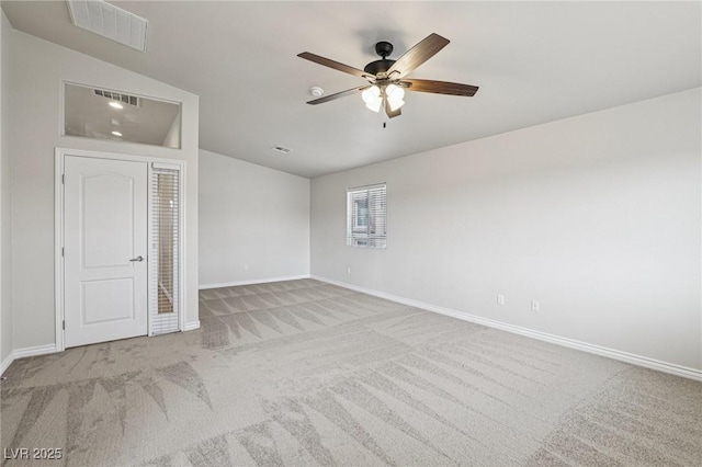 5541 Meridian Rain St, North Las Vegas, NV 89031 - carpeted empty room featuring a ceiling fan and lofted ceiling