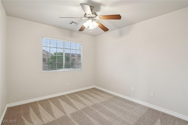 5541 Meridian Rain St, North Las Vegas, NV 89031 - carpeted empty room with baseboards and a ceiling fan