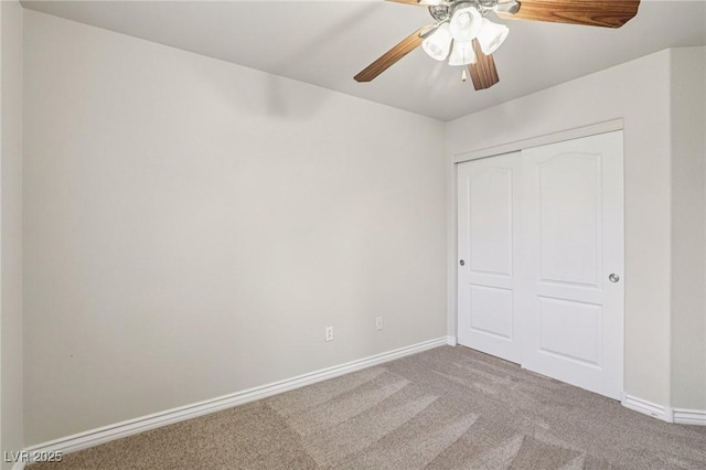 5541 Meridian Rain St, North Las Vegas, NV 89031 - unfurnished bedroom featuring carpet flooring, a closet, and ceiling fan