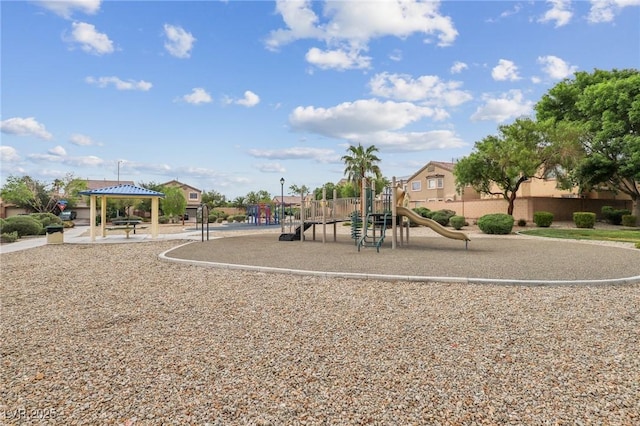5541 Meridian Rain St, North Las Vegas, NV 89031 - communal playground with a gazebo
