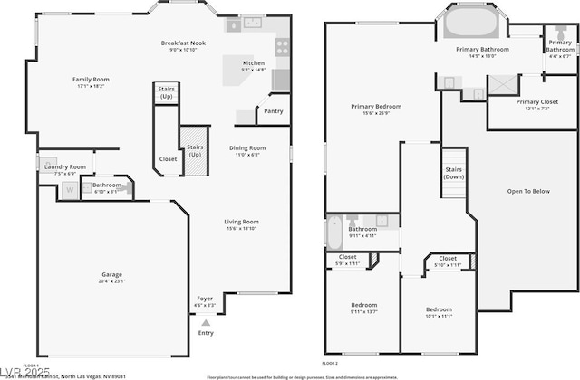 5541 Meridian Rain St, North Las Vegas, NV 89031 - view of room layout
