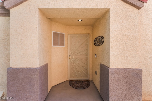 7909 Lovely Pine Pl, Las Vegas, NV 89143 - view of exterior entry with stucco siding