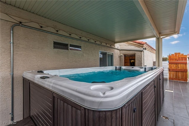 3938 Redfield Ave, North Las Vegas, NV 89032 - view of swimming pool with a hot tub
