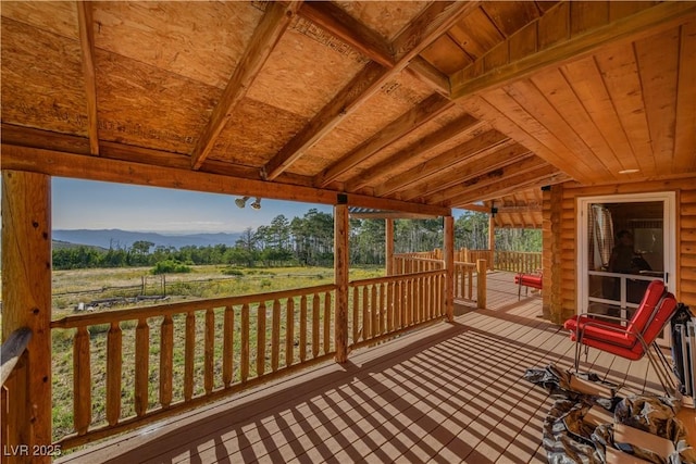 1458 W 6400 S, Cedar City, UT 84720 - deck featuring a mountain view