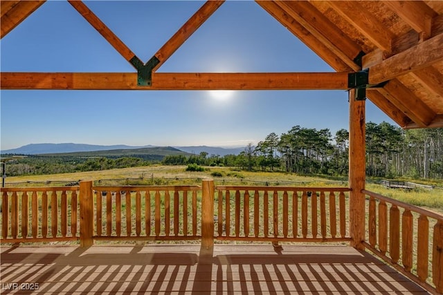 1458 W 6400 S, Cedar City, UT 84720 - wooden terrace featuring a mountain view