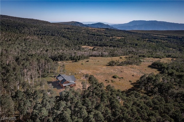 1458 W 6400 S, Cedar City, UT 84720 - aerial view of property and surrounding area with a forest and mountains