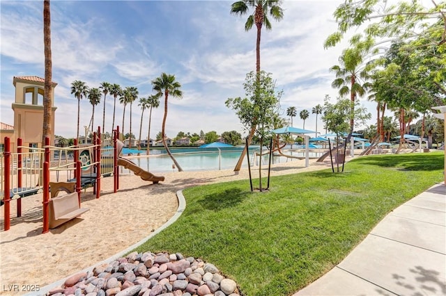 7629 Oyster Cove Dr, Las Vegas, NV 89128 - community pool with a lawn