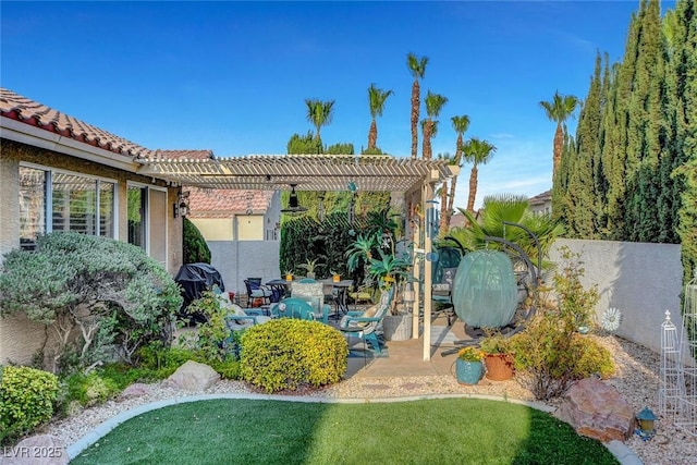 9553 Gainey Ranch Ave, Las Vegas, NV 89147 - view of patio featuring a pergola
