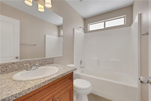 1770 W Charleston Park Ave, Pahrump, NV 89048 - full bathroom featuring vanity, bathtub / shower combination, and tile patterned floors