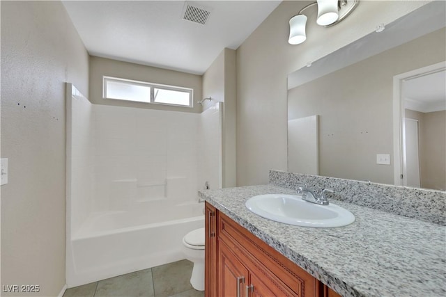 1770 W Charleston Park Ave, Pahrump, NV 89048 - full bathroom with vanity, tile patterned flooring, and washtub / shower combination