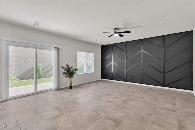 487 Via Renata, Henderson, NV 89044 - spare room featuring a ceiling fan and baseboards
