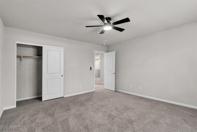 487 Via Renata, Henderson, NV 89044 - unfurnished bedroom with carpet, a closet, and ceiling fan