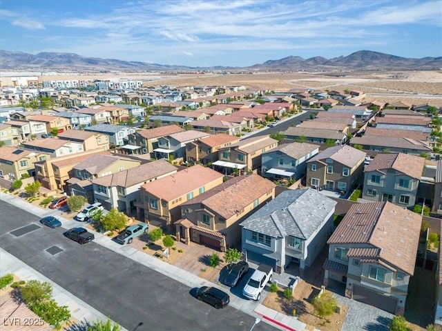 487 Via Renata, Henderson, NV 89044 - aerial view of residential area featuring a mountainous background
