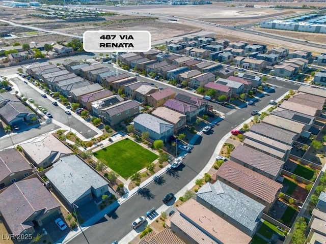 487 Via Renata, Henderson, NV 89044 - aerial view of property and surrounding area featuring nearby suburban area