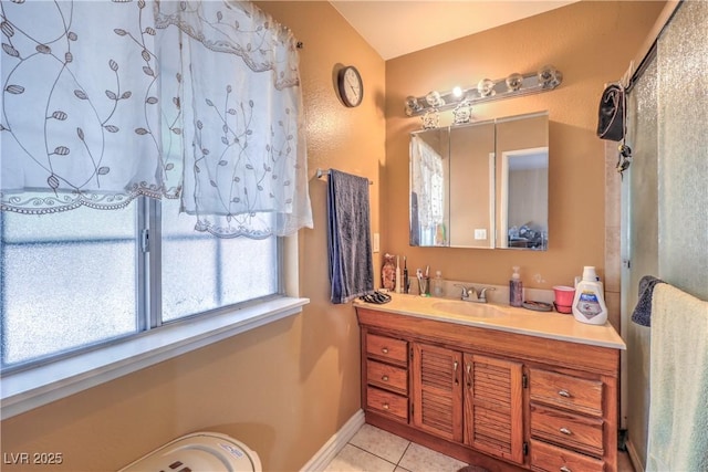 111 Narcissus Ln, Las Vegas, NV 89107 - bathroom with vanity and tile patterned flooring