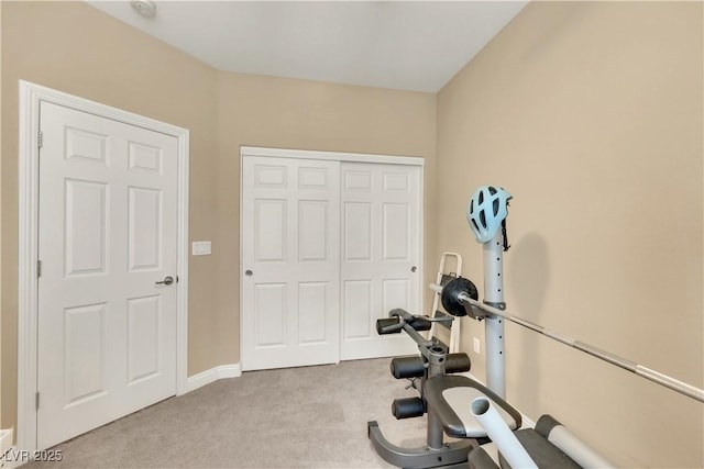 7125 Silver Ridge Peak St, Las Vegas, NV 89166 - workout room featuring carpet floors