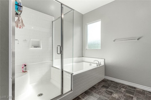 7615 Quail Dust St, North Las Vegas, NV 89084 - full bathroom with a stall shower and a bath