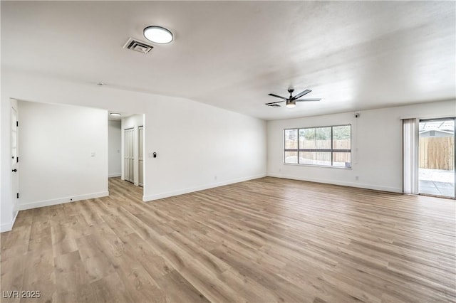 4616 Eureka St, Las Vegas, NV 89103 - unfurnished room with a ceiling fan and light wood-style floors