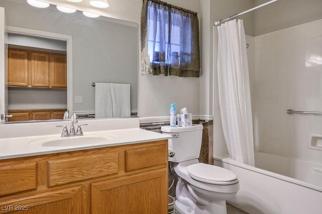 9325 Yucca Blossom Dr, Las Vegas, NV 89134 - full bath featuring vanity and shower / bath combo with shower curtain