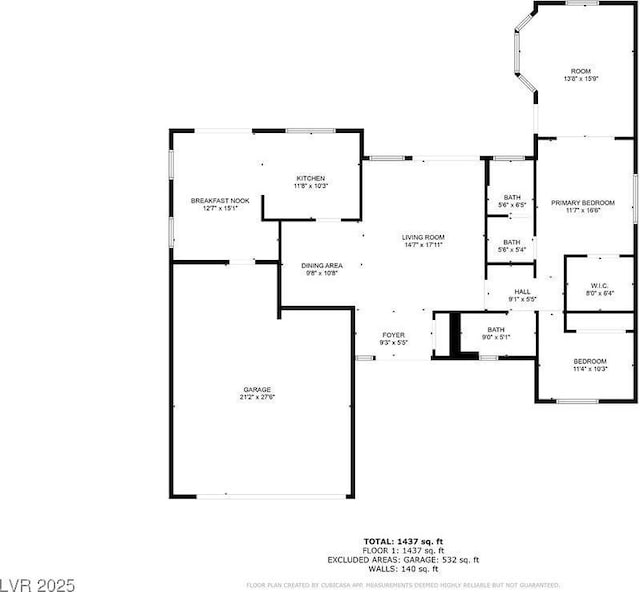 9325 Yucca Blossom Dr, Las Vegas, NV 89134 - view of property floor plan