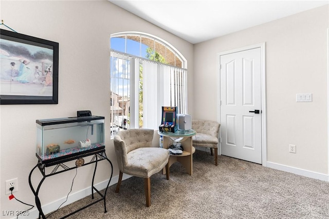 24 Staghorn St, Henderson, NV 89012 - living area with baseboards and carpet flooring