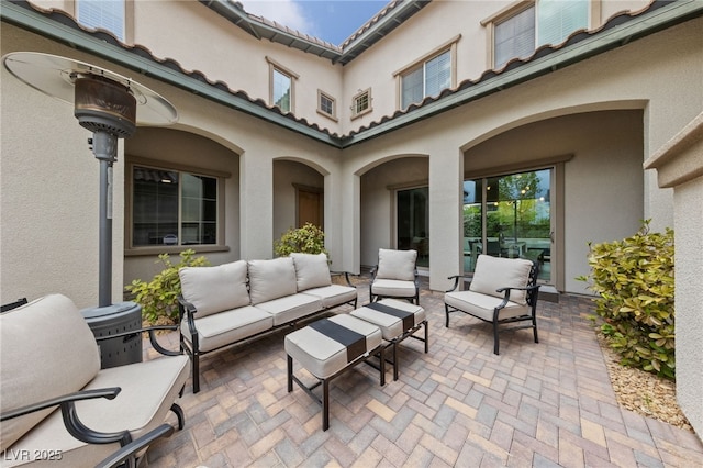 367 Pollino Peaks St, Las Vegas, NV 89138 - view of patio with an outdoor hangout area