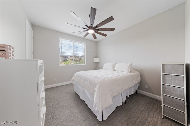 367 Pollino Peaks St, Las Vegas, NV 89138 - carpeted bedroom featuring baseboards and a ceiling fan