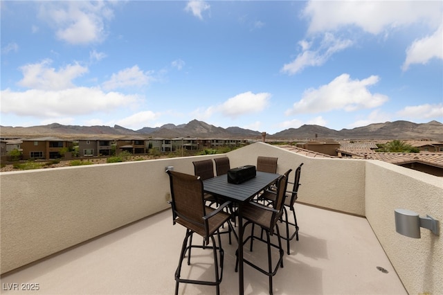 367 Pollino Peaks St, Las Vegas, NV 89138 - patio / terrace with a mountain view and a residential view