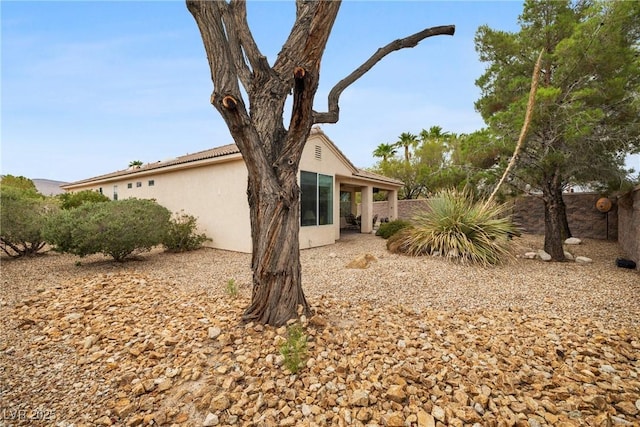 4126 Cascada Piazza Ln, Las Vegas, NV 89135 - back of property with stucco siding