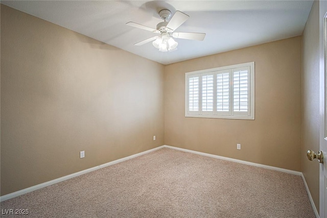 10204 Waseca Ave, Las Vegas, NV 89144 - carpeted empty room featuring a ceiling fan and baseboards