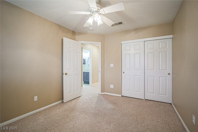10204 Waseca Ave, Las Vegas, NV 89144 - unfurnished bedroom with carpet flooring, a closet, and a ceiling fan