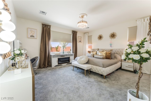 6209 Gambetta St, Las Vegas, NV 89115 - bedroom with carpet and a fireplace