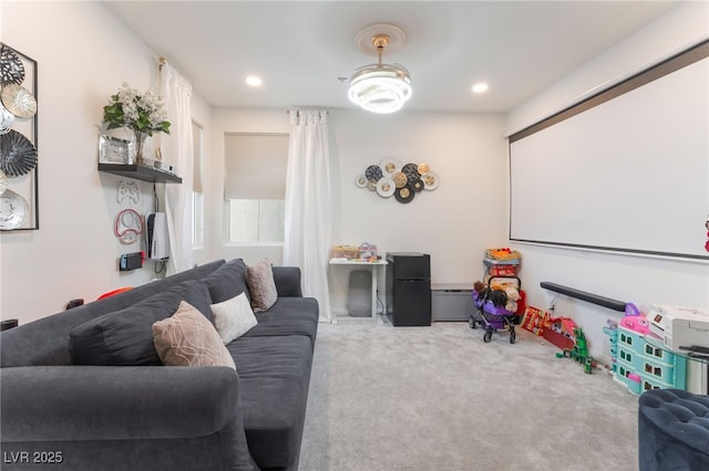 6209 Gambetta St, Las Vegas, NV 89115 - home theater room featuring carpet and recessed lighting
