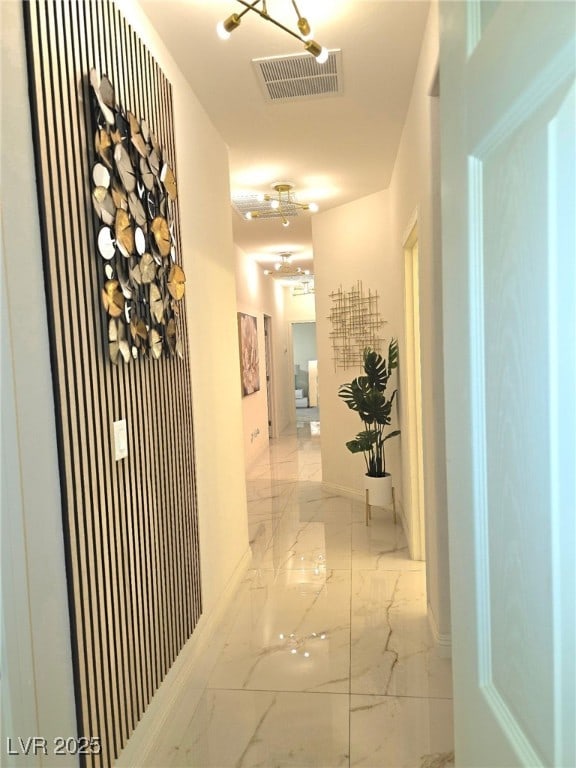 6209 Gambetta St, Las Vegas, NV 89115 - hallway with marble tiled flooring