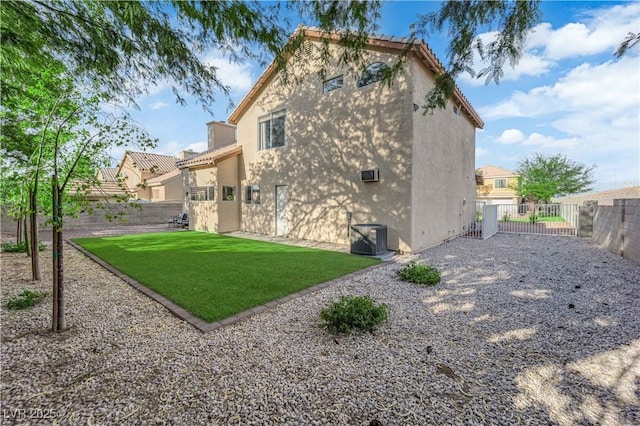 9089 Harvest Season Ct, Henderson, NV 89074 - back of property with stucco siding and a fenced backyard