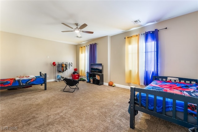 2912 Hot Cider Ave, North Las Vegas, NV 89031 - carpeted bedroom featuring baseboards and ceiling fan