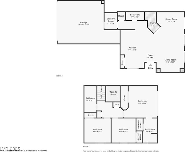 1073 Pleasure Ln Unit 2, Henderson, NV 89002 - view of floor plan / room layout