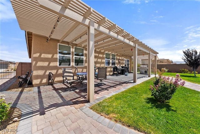 3603 E Umatilla Ave, Pahrump, NV 89061 - view of patio / terrace with a pergola