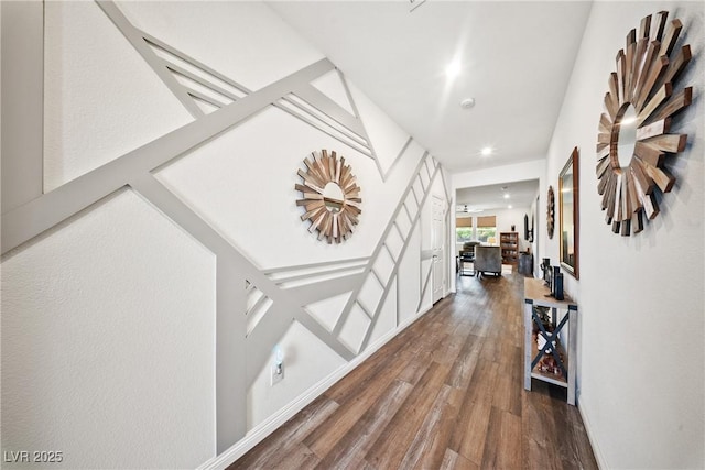 3603 E Umatilla Ave, Pahrump, NV 89061 - hall featuring wood finished floors and recessed lighting