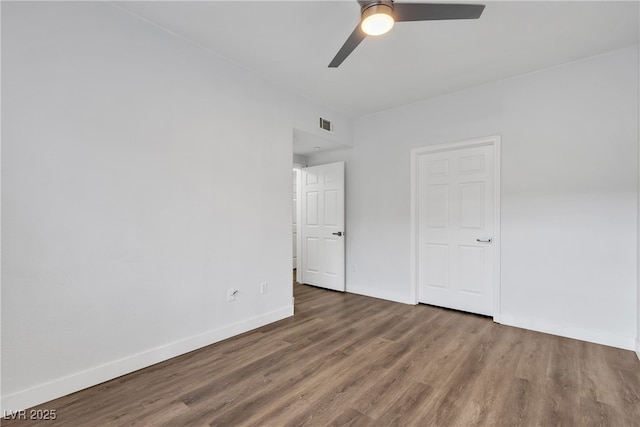 833 Aspen Peak Loop Unit 613, Henderson, NV 89011 - unfurnished bedroom featuring wood finished floors and a ceiling fan