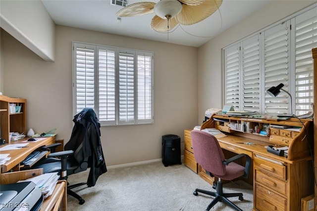 7836 Silver Plateau Ave, Las Vegas, NV 89128 - office space with carpet flooring and a ceiling fan