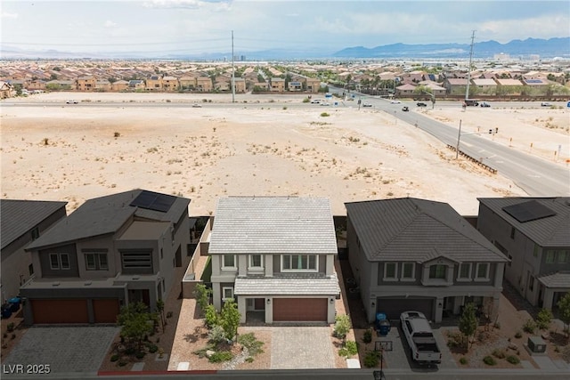 8478 Hawks View St, Las Vegas, NV 89113 - aerial perspective of suburban area featuring mountains