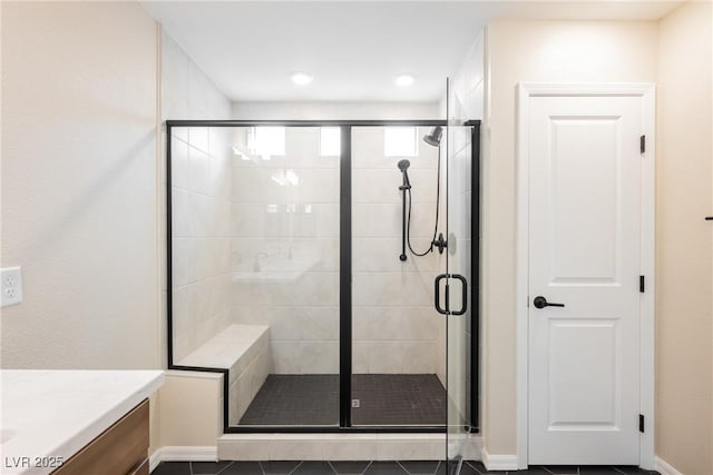 8478 Hawks View St, Las Vegas, NV 89113 - full bath with a stall shower and vanity