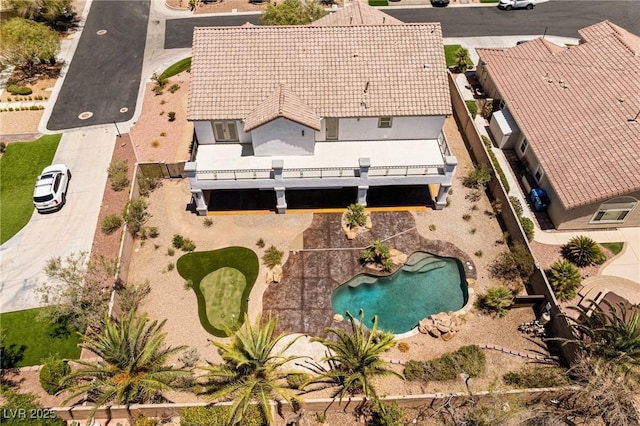 10707 Sleepy Mist Ct, Las Vegas, NV 89141 - view of subject property featuring a pool area