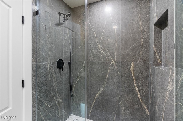 10707 Sleepy Mist Ct, Las Vegas, NV 89141 - full bath featuring a marble finish shower