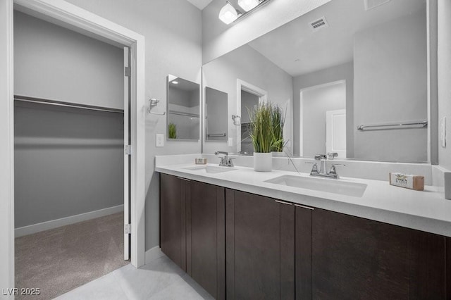 635 Pyrite Will St, Las Vegas, NV 89138 - full bath featuring double vanity and tile patterned floors