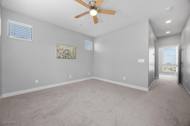 635 Pyrite Will St, Las Vegas, NV 89138 - unfurnished room featuring carpet flooring, a ceiling fan, a smoke detector, and recessed lighting
