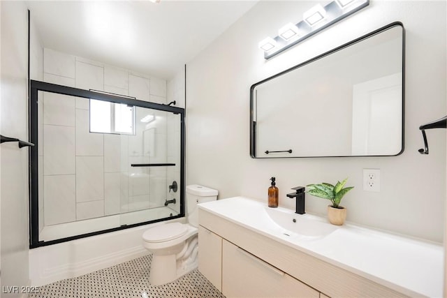 1712 E Oakey Blvd, Las Vegas, NV 89104 - bathroom with vanity and combined bath / shower with glass door